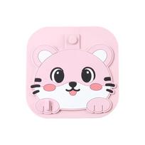 Silicone Sewer Floor Drain Cover Anti Odor Anti-insect Shower Drain Cover Anti-blocking Cartoon Cat Kitchen Sink Strainers rožinė