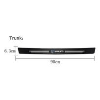 Car Threshold Stickers For Volvo V60 V40 XC90 S60 C30 XC60 V70 S90 Olestar Carbon Fibre Car Trunk Decorative Sticker Car Styling
