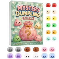 Mystery Dumpling Blind Box Set 24 Pieces Soft Toy Collection with Cute Expressions for Stress Relief and Decorative Use