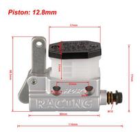 Motorcycle Master Cylinder,Brake Master Cylinder Motorcycle Piston Pump Master Cylinder Clutch Brake Lever Pump for Go Kart Thre