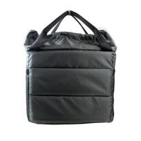 Insert Partition Digital Camera Bag Waterproof Drawstring Closure Camera Hand Bag Shockproof Padded Divider Camera Carrying Case pilka