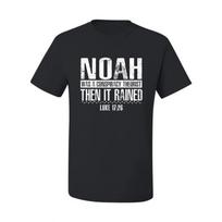 Noah Was A Conspiracy Theorist Inspirational Christian Unisex Graphic T  Shirt M