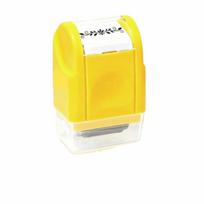 Convenient Pattern Vine Rolling Stamp Score Printing DIY Handcraft Roller Hand Account Seal Plastic Retro geltona