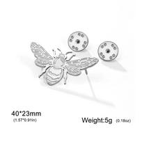 Lucktune Gold Color Bumblebee Brooches Stainless Steel Metal Pins Brooches For Women's Shirt Badges Fashion Animals Jewelry Gift sidabras