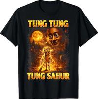 Italian Brainrot Meme Tung Tung Tung Sahur T- Shirt S