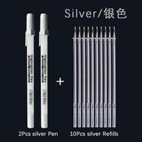 0.8mm Paint Marker Permanent Marker Graffiti Metalic Marker Pens Gold Silver White Pen Writting Drawing Art Supplies