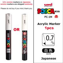 Japan Posca Poster Color Marking Pens, PC-1M/3M/5M White/Black/Gold/Silver Waterproof Paint Markers for Drawing Coloring stiften