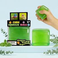 Mini Square Squishy Toy, Finger Sensory Stress Relief Fidget Toy, Portable Travel Relaxation Gadget žalia