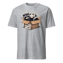 Raccoon Shirt Adopt A Cat Funny Trash Panda Opossum T-Shirt Size S-3XL Gift Tee L