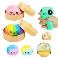 Squish-soft Dumpling Interactive Toy, Cute Design, Multicolor Random, Anti-Stress Effect, 11 cm, Kids Gift