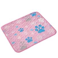 Breathable Dog Cooling Pad Nonslip Pet Cool Mattress Pet Floor Mat Dog Sleeping Mat  Summer S rožinė
