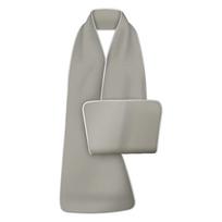 Soft Elderly Eating Bib Washable Clothing Protectors for Elderly Adult Bib  Elderly Care šviesiai pilka spalva