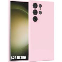 Silicone Case - Booling - for Samsung Galaxy S23 Ultra - Soft Protection - Anti-Scratch - Light Pink rožinė
