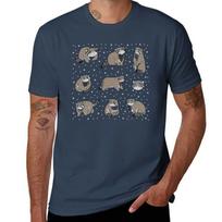 pallas cat pattern T-Shirt anime t shirts for man man t shirt designer t shirts with prints T-Shirt S black