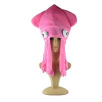 2025 New Headgear Halloween Costume Hat Squid Sea Animal Halloween Funny Hat Multicolored Props Photograph Octopus Hat rožinė