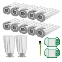 Vacuum Cleaner Bags for Vorwerk Kobold VK7 FP7, 10 Replacement Filter Bags and 2 Filters for Kobold FP7 Cordless Broom CHINA
