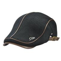British Style Adjustable Buckle Thickened Fleece Lining Beret Hat Winter Flat Peaked Mid-aged Men Knitting Forward Hat Costume Accessories juoda