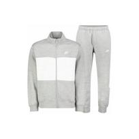 Nike Vienspalvis Užtrauktukas Logotipo Spausdinimas Laisvalaikio Sportinis Kostiumas Vyriški kostiumai Pilkas DM6836-063 L white