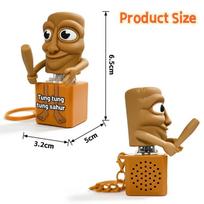 Tung Tung Tung Sahur Fidget Keyboard Clicker Keychain Stress Toy Anxiety Easing Toy With Sound And Light Stress Easing Toy