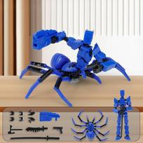 Spider Diy Dummy Action Figure 13 Multi-Jointed Movable Shapeshift Robot 3D Printed Assembly Model Toys For Kids Adult