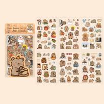 Capibara New Waterproof Hand Ledger Stickers Children'S Cartoon Hand Ledger Diy Material For Kids Adults Children's Birthday Gift Holiday Present beige