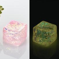 Ice Glow-In-The-Dark Cube Squishy Adult Stress Easing Fidget Toy Slow Rising Malt Sugar Texture Sensory Decompression Toy