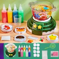 Pot Hot Cooking Toys Kitchen Playset Diy Hot Pot Machine Toys Pretend Bubble Sound Light Educational Toy For Girls