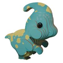 Dinosaur 3D Puzzle For Kids Diy Creative Cardboard Animal Model Triceratops Assembly Toy Room Decor Birthday Gift
