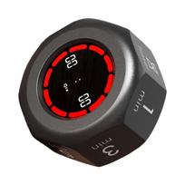 Pomodoro Timer Gravities Sensors Flipping Visual LCD Display with 7 Presets Rechargeable for Home Office Classroom juoda