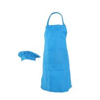 Adult Kitchen Apron Set Water Resistant, Oil Proof, with Storage Pockets for Men and Women Unisex mėlyna