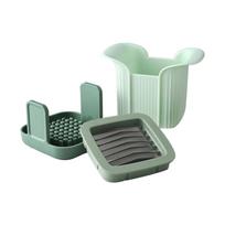 Vegetable Chopper, Multifunctional Pro Food Chopper, Kitchen Vegetable Slicer Dicer Cutter,Veggie Chopper with 4 Blades,Carrot Chopper with Container