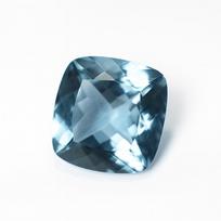 Sri Lanka Natural Blue Sapphire 10 Ct Square Cushion Cut Certified Gemstone 12.2 mm mėlyna
