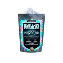 1PACK/200PCS new color luminous pebble garden luminous outdoor garden sidewalk terrace lawn flower pot decoration 200pcs įvairiaspalvis