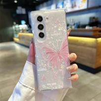 Shell Butterfly fold 6 Case For Samsung Galaxy Z Fold 4  6 Cartoon Flower Slim Cases Z Fold6 fold Shockpoof Cover for Samsung Z Fold 5