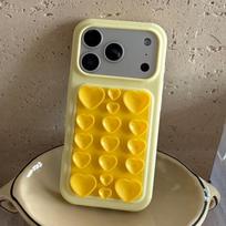 Cute Heart 3D Suction Cup Candy Silicone Case for For Iphone 17 Pro 16 Pro Max Adsorption Strong Function Shockproof Soft Cover iPhone 16