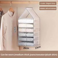 1pc Wardrobe Hanging Storage Bag Cabinet Organizer for Pants Socks T-Shirt Underwear Organizer Hanging Wardrobe Organization