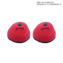 OTOM Motorcycle Air Filter Cleaner Dust-Proof Dual Foam Layer Sponge For HONDA CRF250R CRF450R CRF 250 450 Air Filter Foam 17213-MEN-A31 (2pcs)