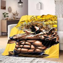 JOJO anime Flannel Blanket Warm,Comfortable,Suitable for Bedrooms,Sofas,Beds,Chairs,Picnics,Travel 75x90cm
