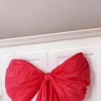 6Pcs Giant Bow DIY Material Kit Multi-Purpose Creative Hanging Wall Bowknots Oversized Bowknot Ornament for Home Window Decor China Mainland