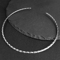Fashion Creative Neck Cuff Choker Torques Necklace for Women Stainless Steel Silver Color Open Collar Adjustable Jewelry colar