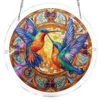 Suncatcher Window Hanging Puzzle 7.36 Inch Unique Acrylic Sun Catcher Puzzle Kit for Women Men Mom Birthday Gift Home Decor