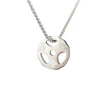 Men Women Stainless Steel Fitness Dumbbell Necklaces Weight Plate Barbell Chain Pendant Necklace Awesome Gym Plate Necklace sidabras