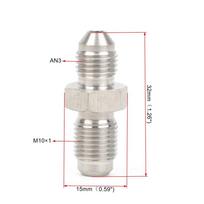 RASTP-AN3-AN3 AN3-M10x1 AN3-M12x1 Stainless Steel Brake Hose Fitting Adapter Straight Hose End Car Fitting RS-HR063 AN3-M10x1