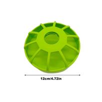 Duck Feeder Reptile Automatic Water Drinker Dispenser Food Bowl Lizard Round Dish Feeder Lizard Lotus Flower Feeders Pet Product žalia