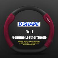 Microfiber Leather Car Steering Wheel Cover, 38cm, Non-Slip, For Alfa Romeo Giulia 2016 2017 2019 2020 2021 2022 2023 2024