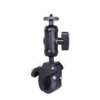 360° Rotating Action Camera Stand S/M/L Sturdy Mobile Phone Clamp Extendable 1/4  Screw Adapter Recording Microphone Holder Bike
