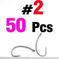 MNFT 50Pcs Fly Tying Hooks Carp Fishing Trout Hook Barb Curved Shank Dry Fly Hook for Freshwater Saltwater