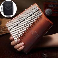 34 Keys Kalimba Thumb Piano Veneer Beech Wood 34 Key Kalimba Finger Piano Musical Instrument With Storage Box Music Lover Gifts