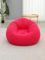 Portable Folding Inflatable Lazy Sofa, Pvc Multifunctional Air Lounge Chair For Living Room Camping Beach Comfort (Red,Z16)