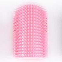 New pet Cat Corner Scrubber Massager Cat Scratching Scratching Scratcher Cat Brush Comb Massage Corner Brush Pet Supplies rožinė